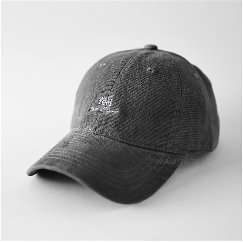 Fashion Hat Korean autumn and winter polished contrasting color letter embroidered baseball cap men's and women's fashion niche casual versatile cap