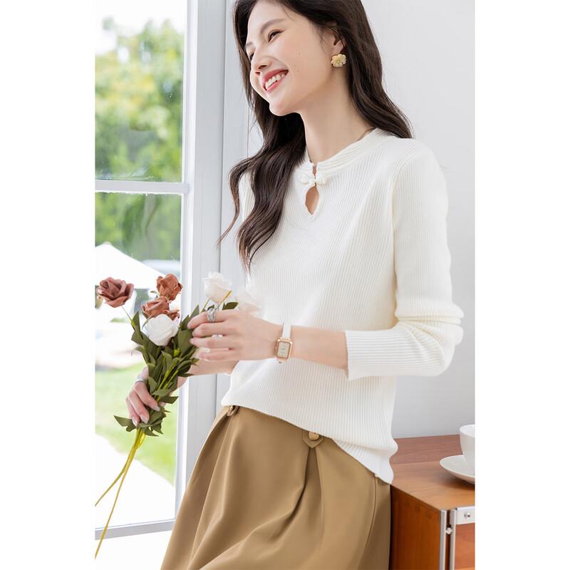 Mocana Women's Elegant Long Sleeve Knit Sweater MKNJD2483