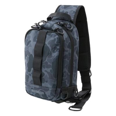 Shimano Sling Shoulder Black Medium BS-025T Bag, Camo,