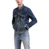 Levis FW22 Solid Color Denim Long Sleeve Jacket Men Jackets Blue 72334-0140