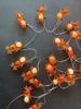 Romantic Copper Wire String Lights - Battery-Powered Christmas Tree & Snowman Decor