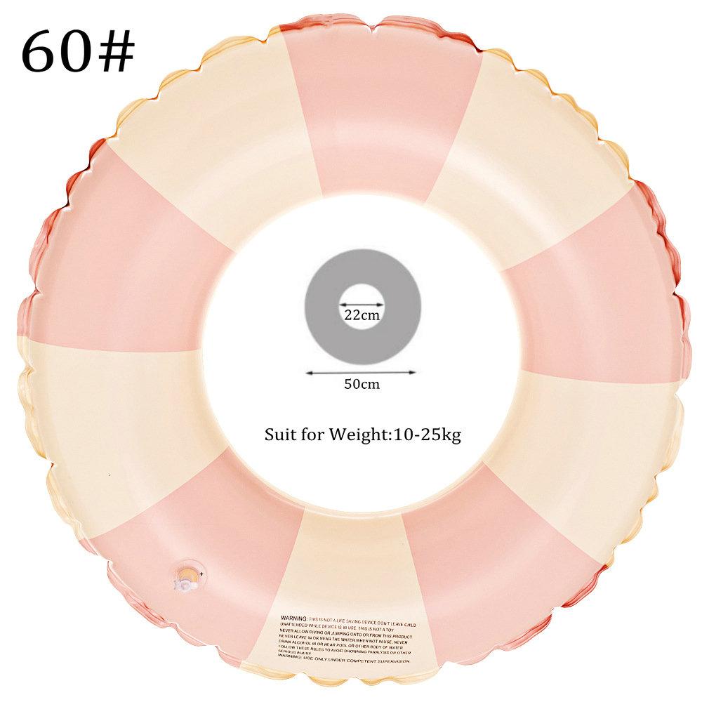 

Надувная трубка для плавания, плот, утолщенная летняя полоса, поплавки для бассейна, трубка, открытый пляж, детское кольцо для плавания, вечерние игрушки для водного спорта Striped Pink 60