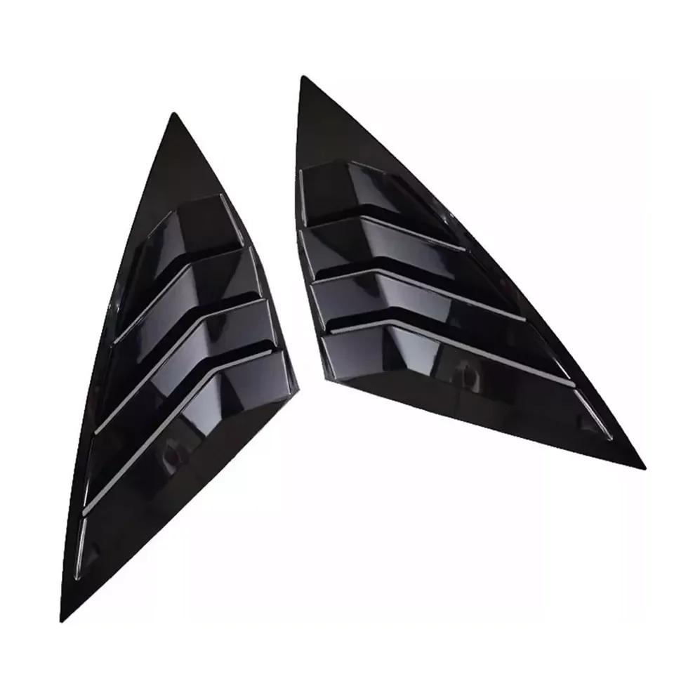 For Volkswagen Jetta MK7 2019-2025 Car Rear Louver Window Side Shutter Cover Trim Sticker Vent Scoop Carbon Fiber Accessories