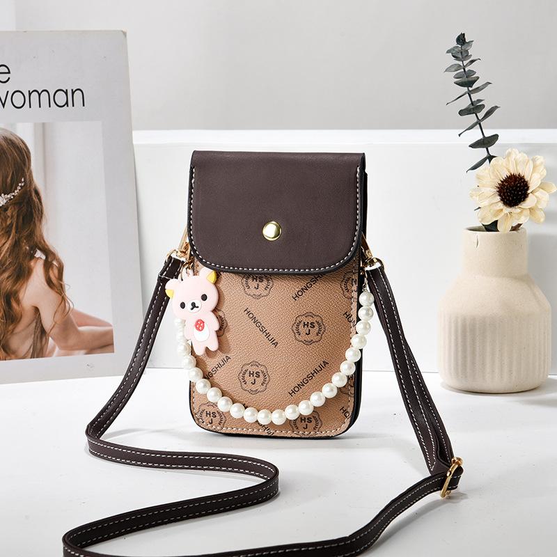 

Lightweight small bag, simple mobile phone bag, retro pattern shoulder bag, messenger bag, travel versatile women s bag bags 11*1*19
