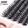 100pcs Heat Bonded Cluster Lashes Makeup Individual Cluster Eye Lashes Grafting Fake False Eyelashes