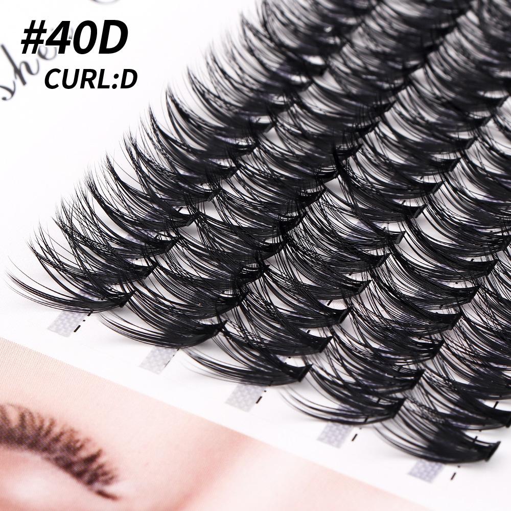 100pcs Heat Bonded Cluster Lashes Makeup Individual Cluster Eye Lashes Grafting Fake False Eyelashes