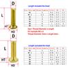 M2 M2.5 M3 M4 M5 Metric Threaded Insert Brass Nuts Bolts Set Countersunk Head Screw Hot Melt Heating Knurled Injection Nut Kits