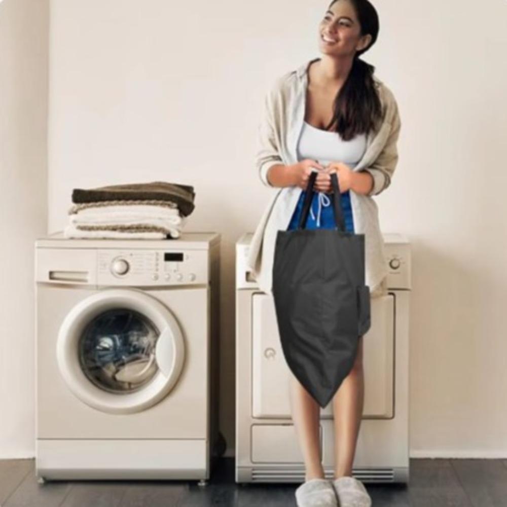 Collapsible Travel Laundry Bag with Handle Travel Storage Pouch Portable Dirty Clothes Bag  Travel