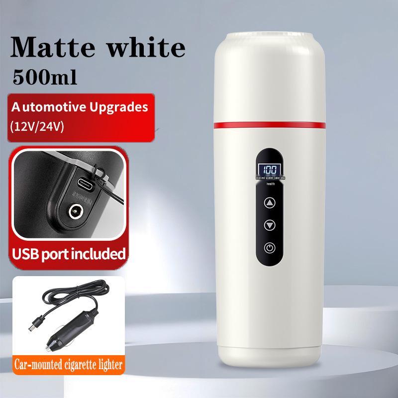 Universal 12V/24V Portable Multi-Functional Electric Heated Car Water Cup