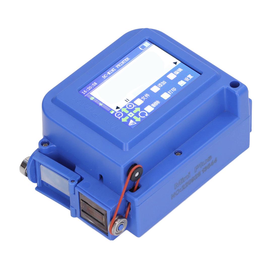 Handheld Inkjet Printer Portable Multilingual HD LED Touch Screen Inkjet Printer for QR Code 100‑240V EU Plug