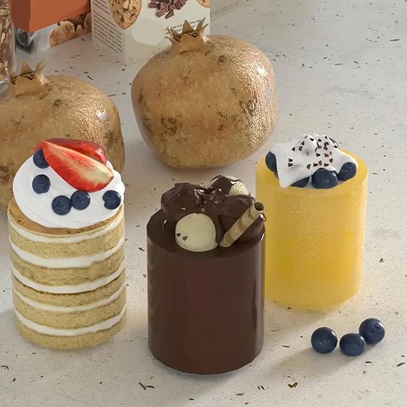 8-Hole Ice Cup Shape Ice Cube Mold Cake Pudding Fruit Ice Cube Maker Bar Kitchen Accessories Silicone Mould Diy Frozen Ice