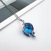 Game Genshin Impact Fontaine Furina Cosplay Necklace Hydroculus Focalors Character Image Blue Pendant Chain Women Jewelry Gift