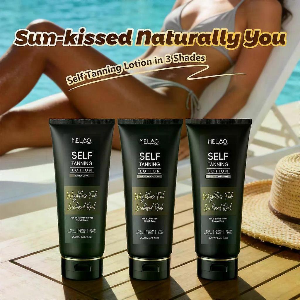 Self Tanning Lotion, Sunless Tanning Moisturizer, 3 Shades Available