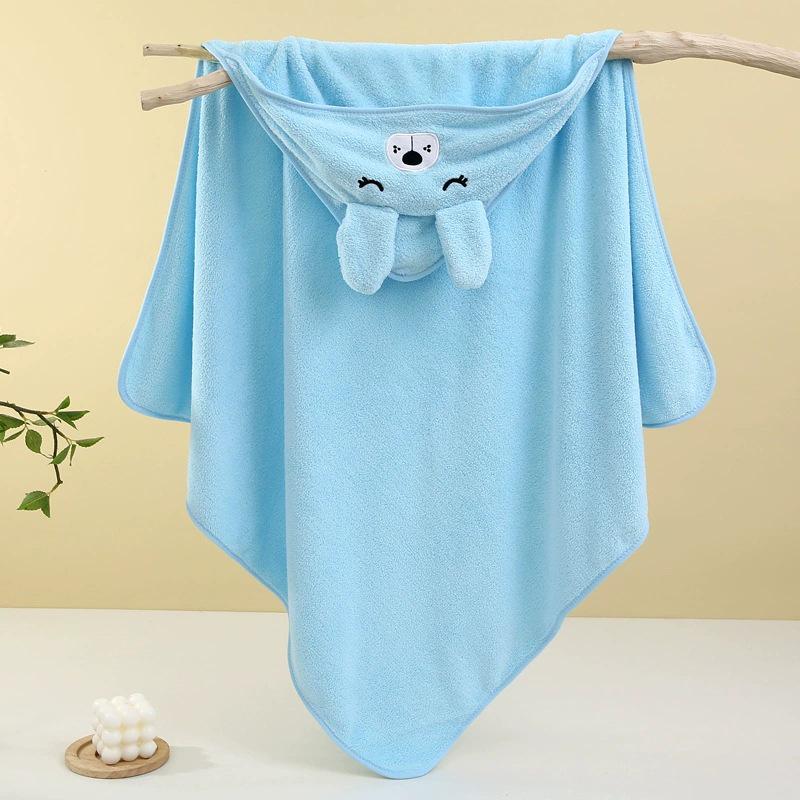 

Мультяшне дитяче пончо з капюшоном - М який плед з коралового флісу для купання та комфорту 80x80 cm