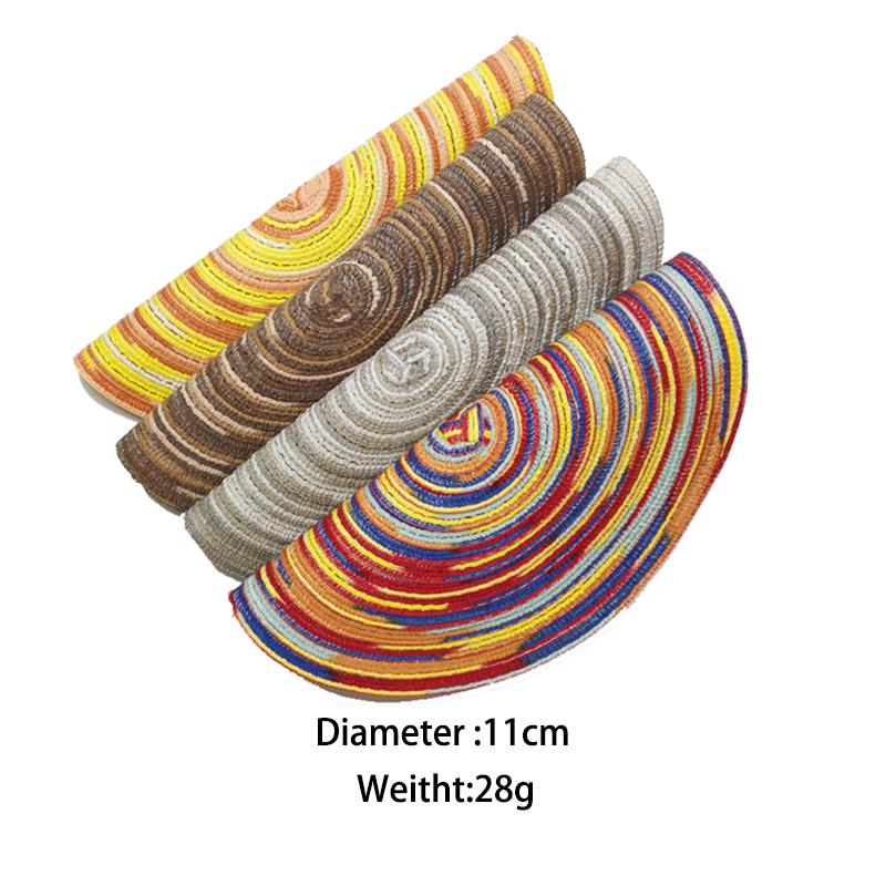 

Round Coasters, Woven High Temperature Resistant Non-slip Table Coasters, Suitable for Barbecue, Christmas Party and Daily Use