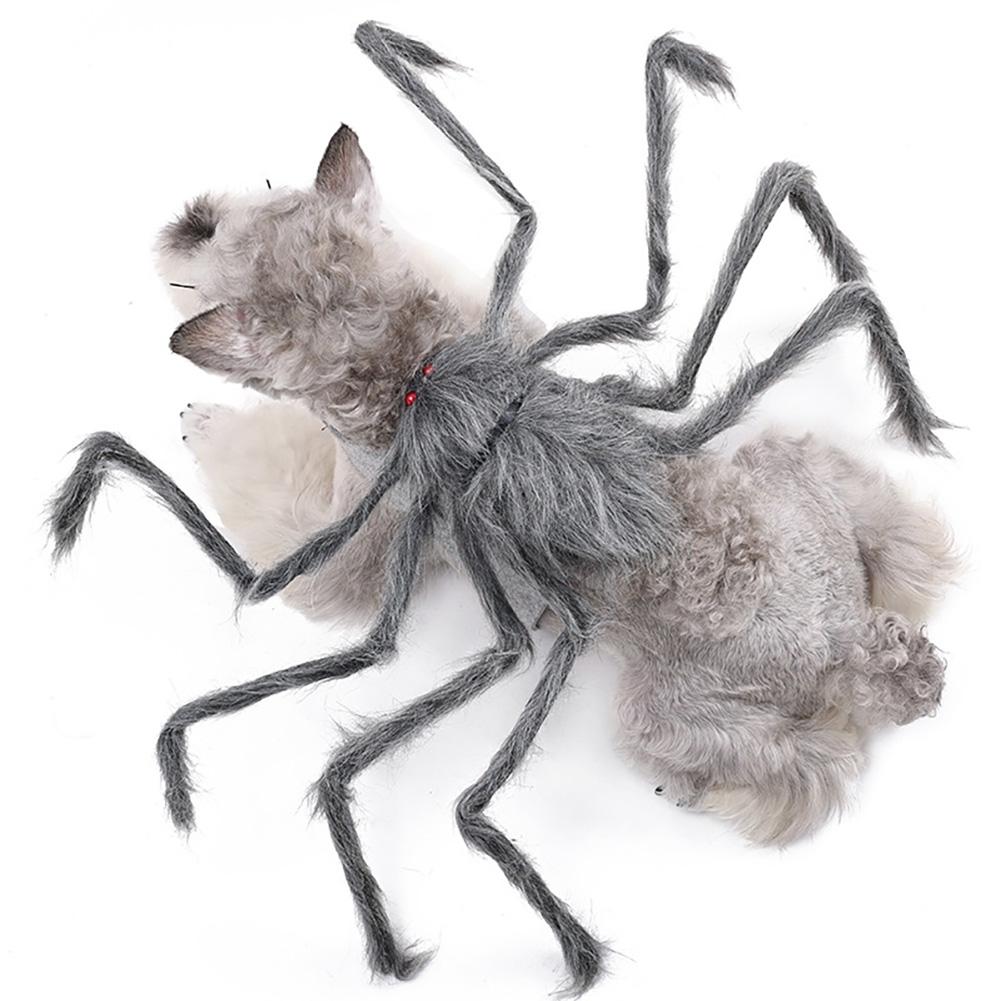 Novelty Pet Spider Costume Cute Dogs Cats Vibrant Plush Spider Outfit Easy Wear Pet Party Cosplay Dress Suit Pet Costume