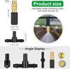 30/50Pcs 4/7PVC Outdoor Misting Cooling System Garden Irrigation 1/4'' Brass Adjustable Atomizer Micro Sprinkler