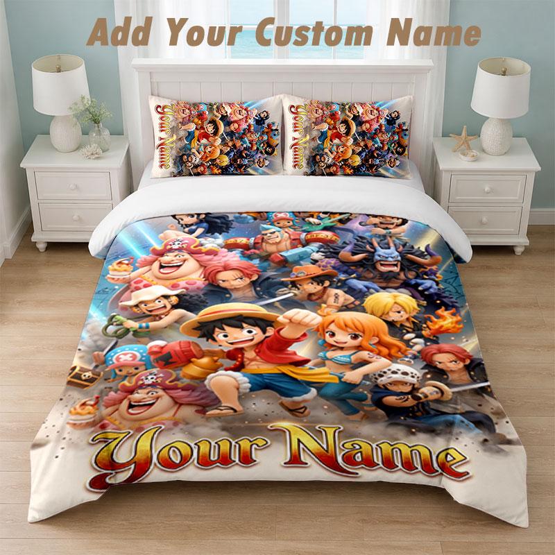 Bedding Set 1 Duvet Cover 2 Pillowcases One Piece Print Soft Bed Linen Bedroom Decor