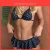 Elegant Leopard Print Bikini Swimsuit With Tieback Design For Water Sports
