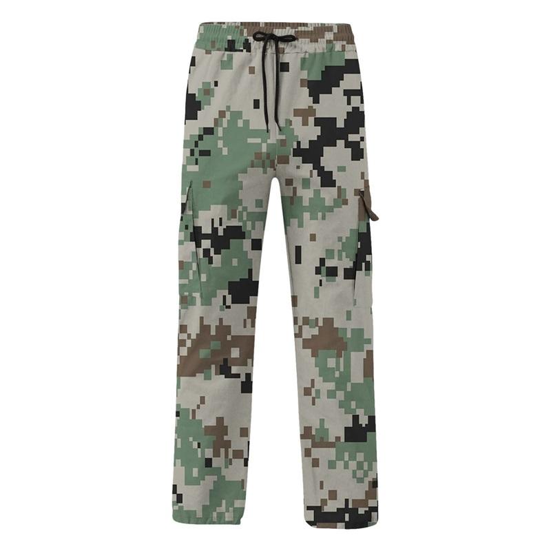 Summer New Style Men's Camouflage Overalls Personalized Outdoor Sports Pants Drawstring Pocket Casual Pants