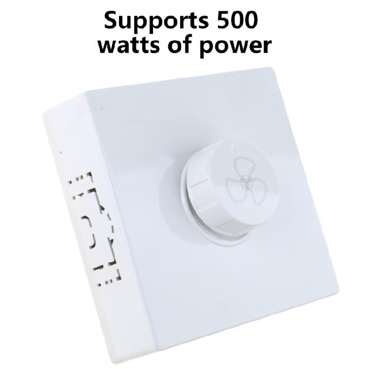 5-Level Speed Controller Switches Modern Wall Controller Panel 86 Type Adjuster