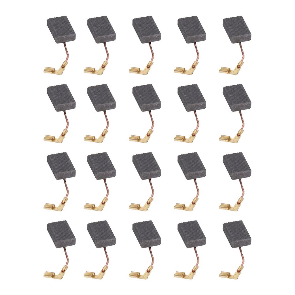 20 Pcs Motor Carbon Brushes Professional Electric Motor Carbon Brush Replacement for Drill Machine