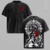 The Seven Deadly Sins Escanor Anime T‑Shirt Vintage Washed Cotton Unisex Casual Oversized Summer Short Sleeve Streetwear Tees