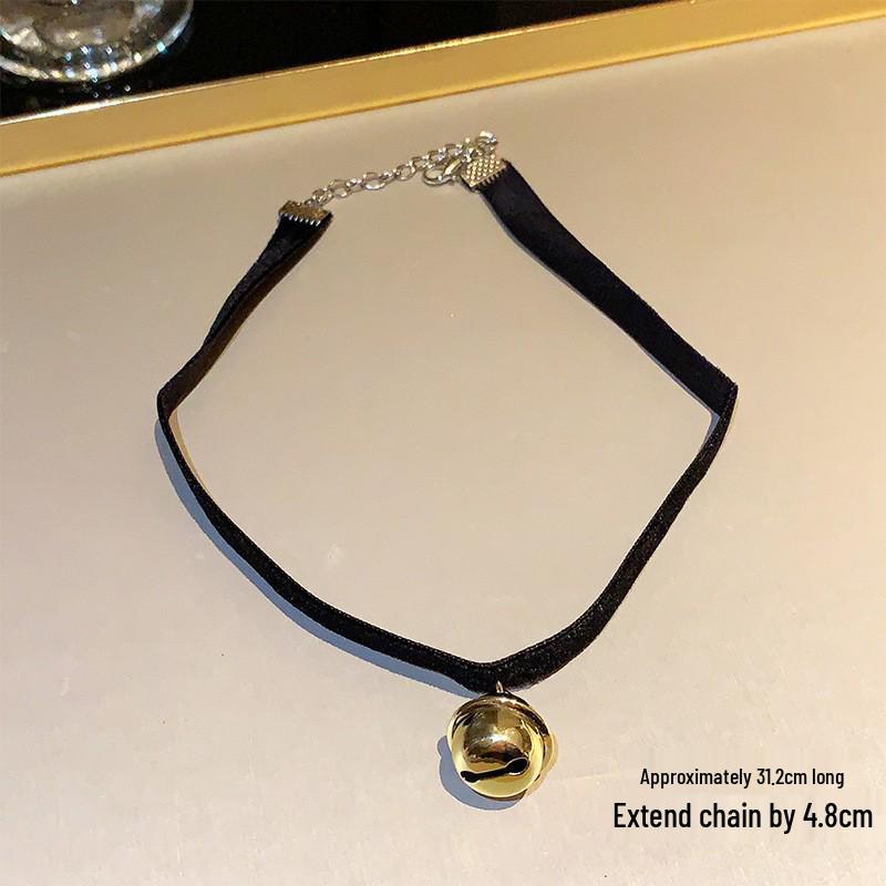 

Японское милое рождественское ожерелье-колокольчик - Сексуальный красный чокер горничной