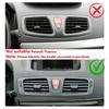 Real Soft Carbon Fiber For Renault Megane RS 2009 2010 2011 2012 2013 2014 LHD RHD Car Center Console Air Outlet Trim Sticker