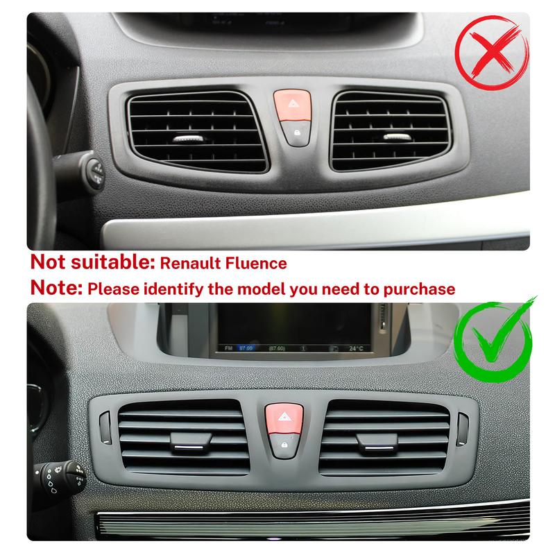 Real Soft Carbon Fiber For Renault Megane RS 2009 2010 2011 2012 2013 2014 LHD RHD Car Center Console Air Outlet Trim Sticker