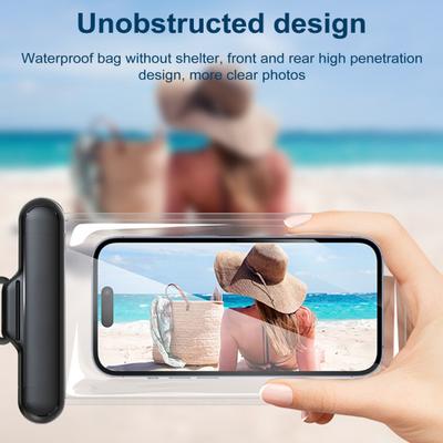 Wasserdichte Handytasche mit Trageband, Touchscreen, durchsichtig, auslaufsicher, universell einsetzbar, für Strand, Kajakfahren, Schwimmen, schwimmende Handy-Trockentasche
