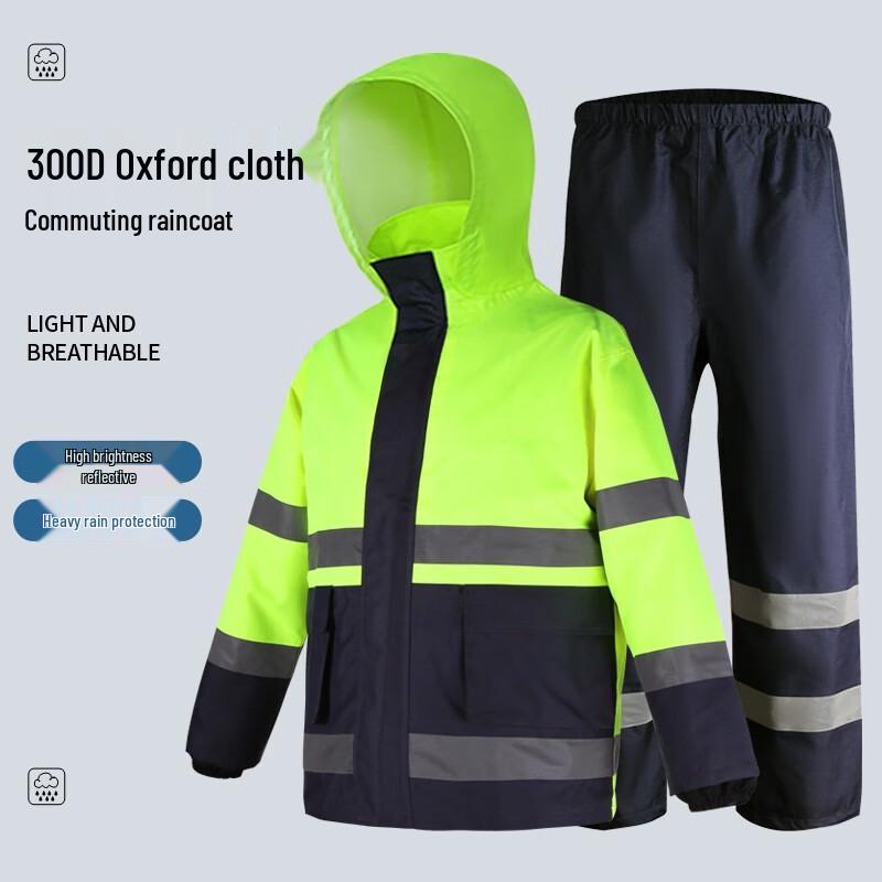 YL High-Visibility Reflective Rain Suit