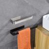 Black Finish Bathroom Rack Self Adhesive Towel Hanger Hand Towel Hanger Towel Rail  Storage Shelf