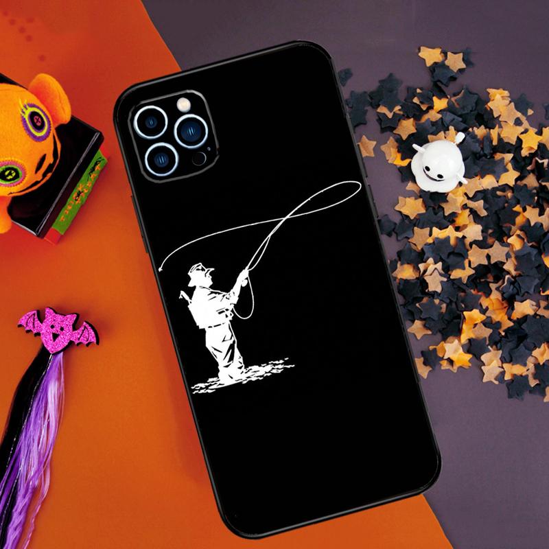 Fishing Fisherman Bumper Case For iPhone 16 15 14 Pro Max 11 12 13 Pro Max Mini XR 15 16 Plus 16e Phone Cover