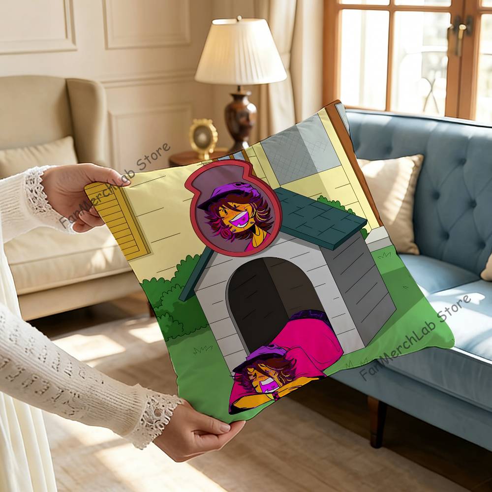 RRegretevatorS IInfectedS Pillowcase Pillowslip Cushion Plush Boys Girls Cartoon Anime Kawaii Decoration Kids Birthday Gifts