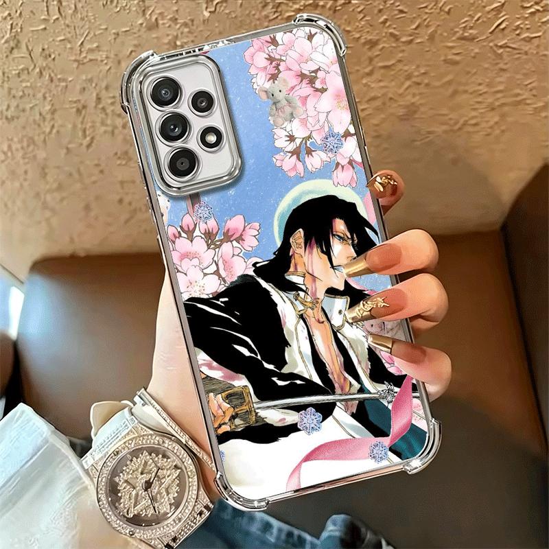 Bleach Kuchiki Byakuya Plating Phone Case For Samsung A17 A07 A37 A57 A16 A56 A15 A55 A14 A54 A13 A53 A26 A36 A25 A35 A24 A34 A2