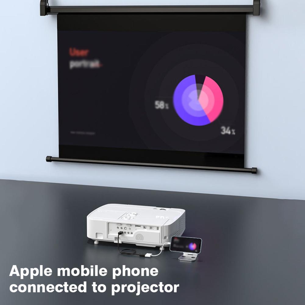 For Lightning to HDMI Adapter with Charging Port for iPhone 14 13 12 11 XS 1080P Digital AV Sync Screen HDTV Projector Monitor 3