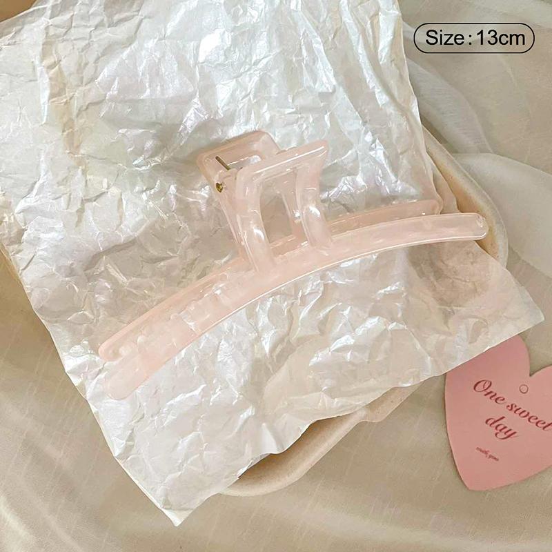 Jelly Pink Large Hair Claw For Women Elegant Acrylic Hairpins Hair Clip Headwear Girls Hair Accessories Gifts