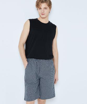 [BYC] Conjunto de pijama Capri de Algodón Teñido en Hilo [Enviado desde Corea] 100% Auténtico