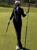 TASHI GOLF Women's Winter Warm Slimming Down Jacket & High Waist Fleece Pants Set