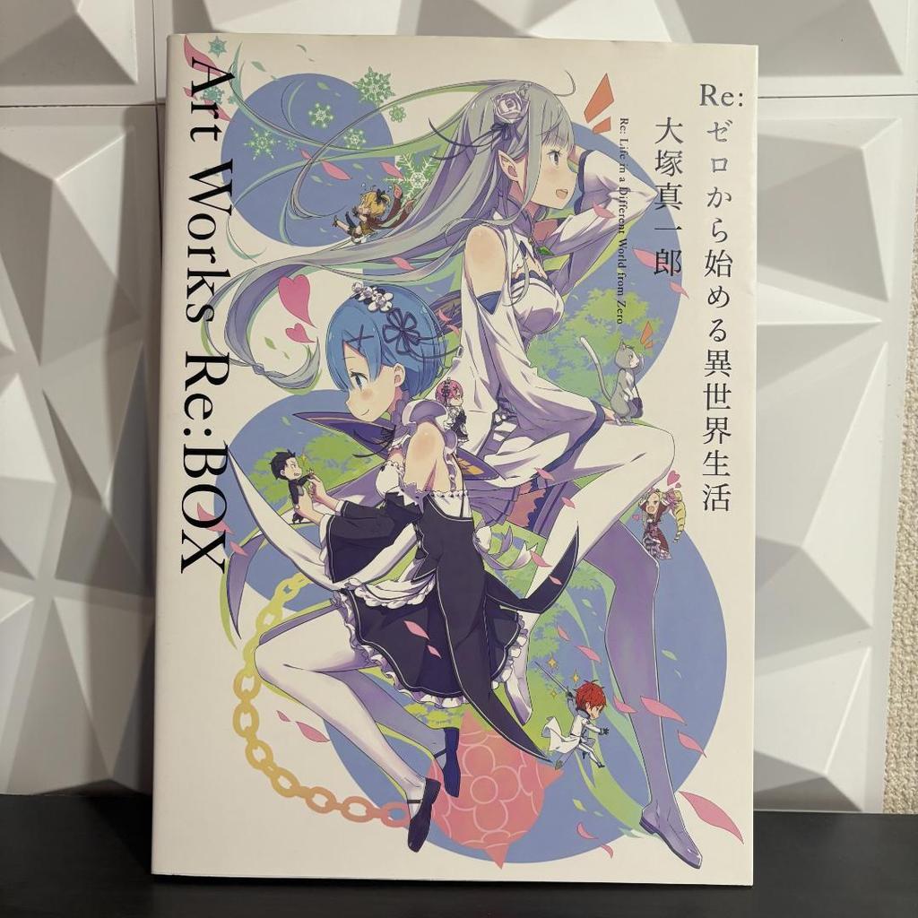 [USED] Re:Zero Shinichiro Otsuka Art Works Re:BOX 1 & 2 Set with Novel and Art Book