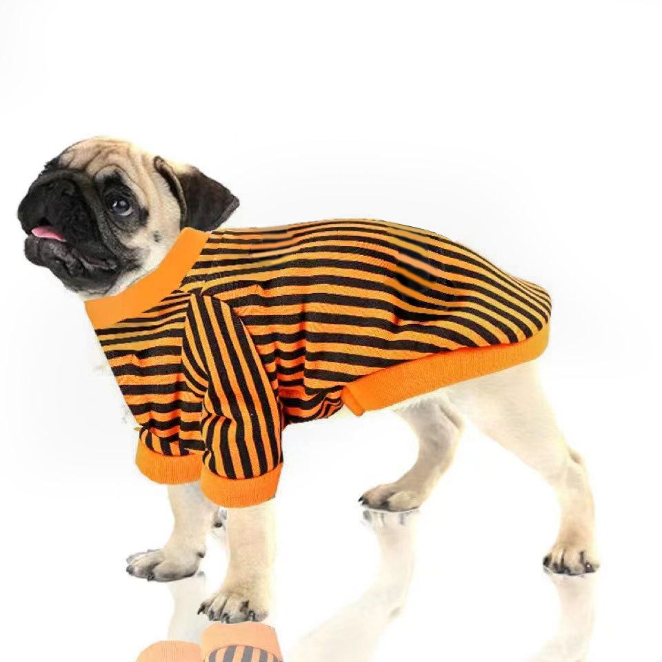 

Halloween Pet Cats Dog Supplies Standing Black Cats Clothes Funny Teddy Bears Fighting Festival XL (bust 50cm8.5-6kg)