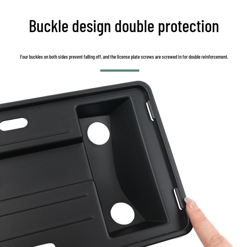 Snap-on Full License Plate Holder for 2023 Tesla Model 3 - Modified Accessory.