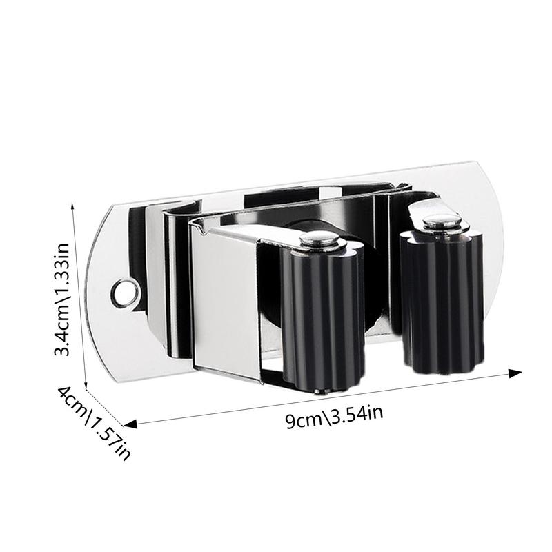 1Pcs Wall Mounted Mop Organizer Holder Wall-Mounted Waterproof Mop Storage Rack Broom Hanger Hooks Household Tools