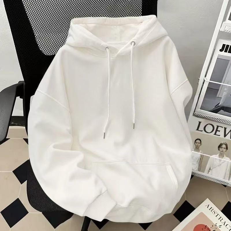 Men s High Street Trendy Loose-Fit Velvet Hoodie for Autumn/Winter S