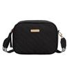 Fashion Soft Bag One Shoulder Crossbody Camera Bag Embossed Stripe Mobile Phone Portable Women's Bag