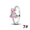 New S925 Silver Romantic Floral Lucky Clover Bowknot Gemstone Ring Stud Earring Necklace Bracelet Inlaid Gem Set Fashion Jewelry