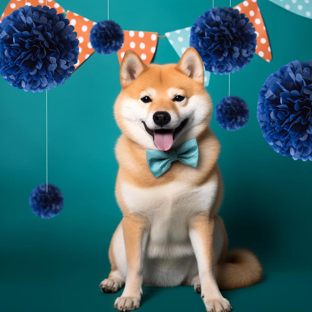 1pcs Set 7.8inch Deep Blue Paper Flower Balls Paper Pom Pom Paper For Birthday Party Paper Flowers Decorations