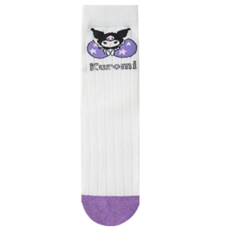 

Мультяшные сетчатые носки до середины икры Kuromi для девочек - Летний влагоотводящий хлопок 1-12 Years Mid-Calf Thin Cotton Mesh