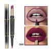 Dobbelhodet leppestift lipliner matt lipgloss 16 farger leppestift